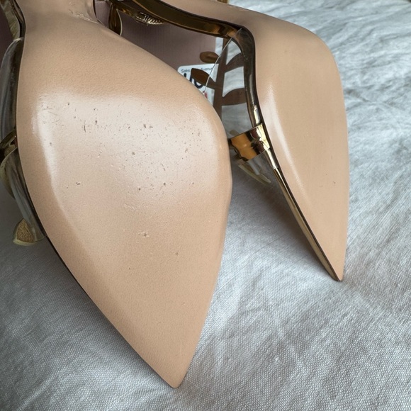 Gianvito Rossi Gold Leaf Flavia sandals NWT - Picture 5 of 6